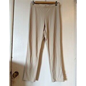 IC Collection Fashion Forward Skinny Stretch Pant 6266P Oyster/Creme | Sz Small